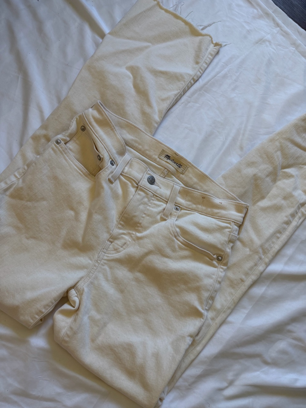 Madewell Cream Boot Cut High-Rise Women's Jeans